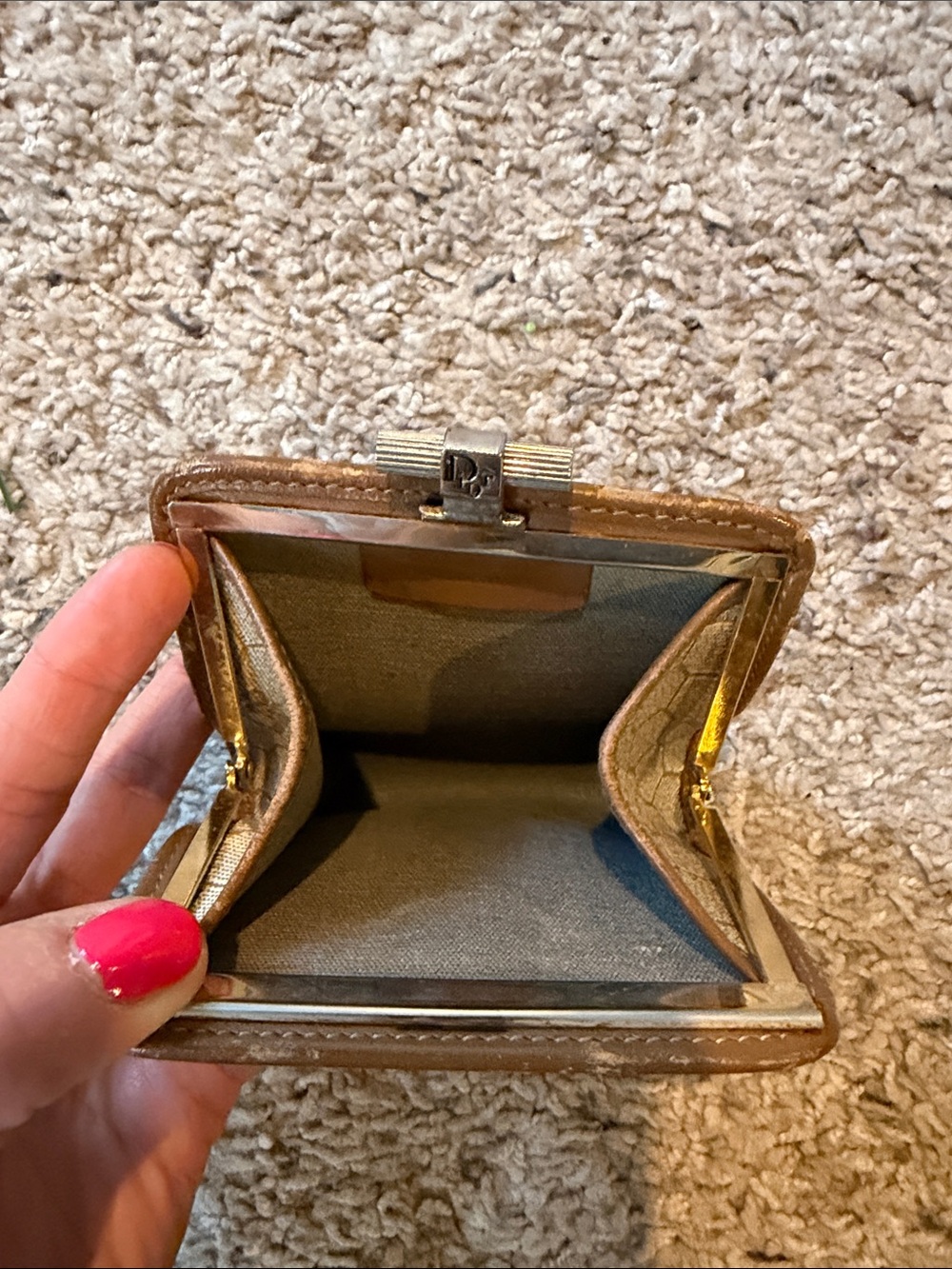 Vintage Dior Kiss Lock Coin Pouch - Picture 3 of 7